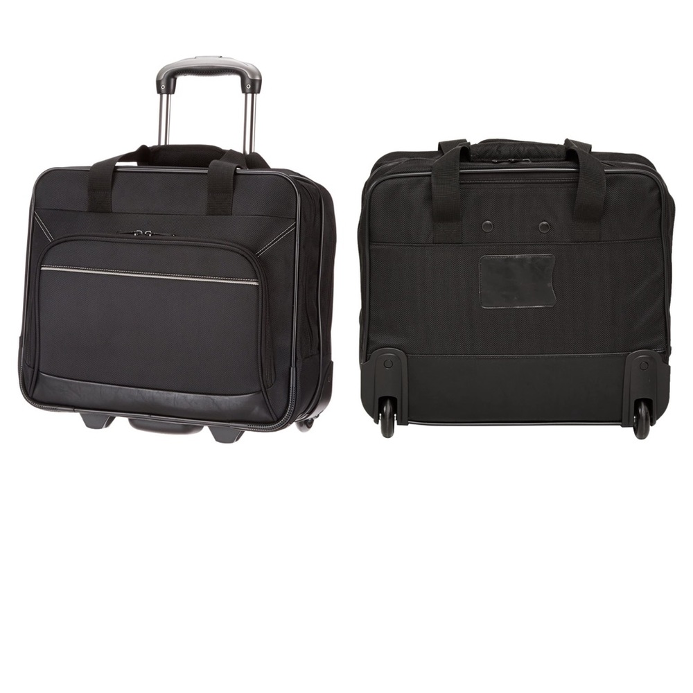 AmazonBasics Rolling Bag Laptop Computer Case NWT